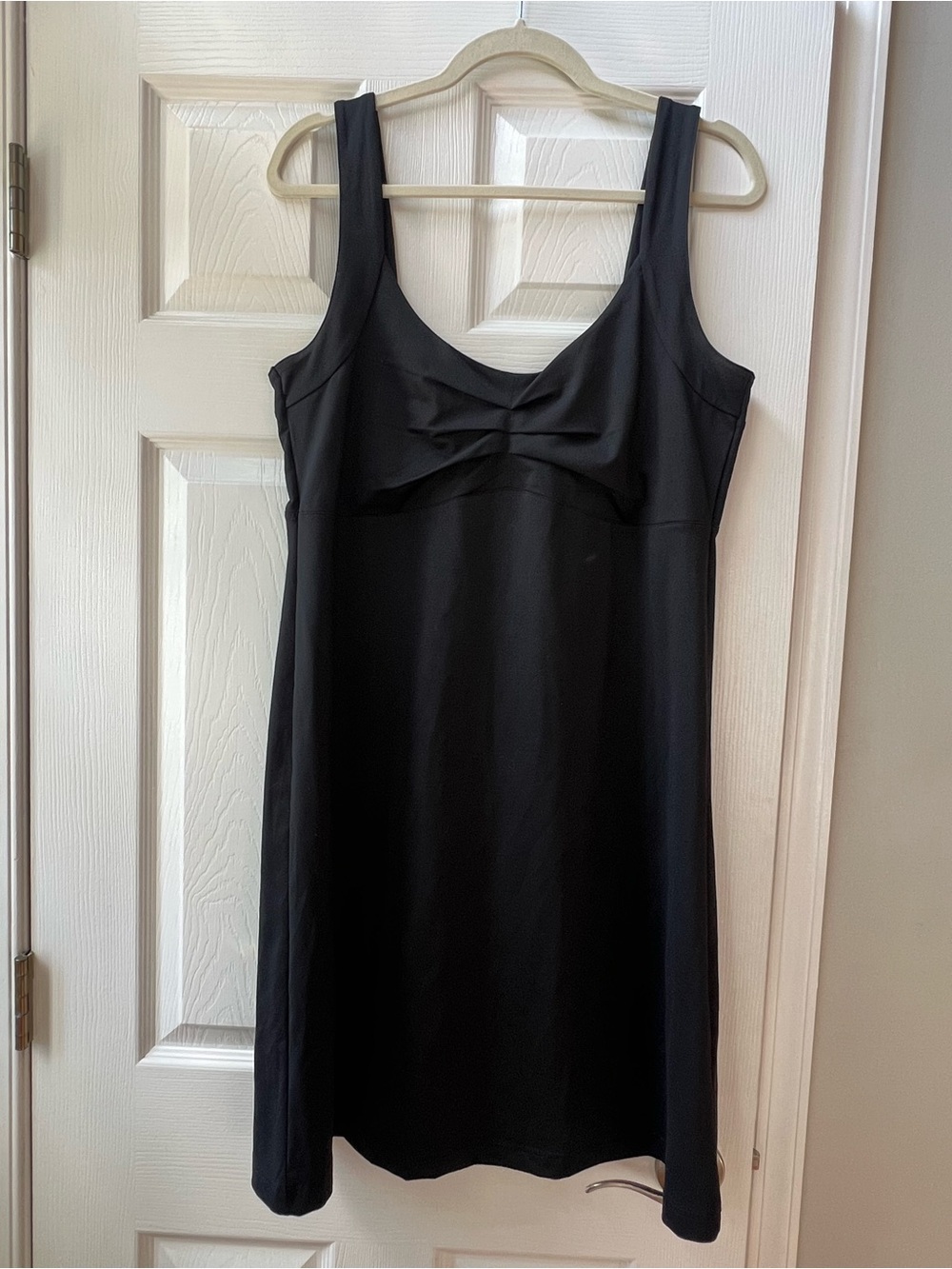 Alpine Design Black Pleated Bow Technical Active Dress